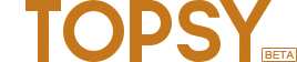 Vyhledávač Topsy.com postavený na Twitteru, logo