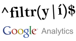Regulární výrazy Google Analytics, ilustrační obrázek.