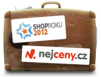 Ilustrace kufru, loga ShopRoku a NEJCENY.cz jako e-shopu s případovou studií